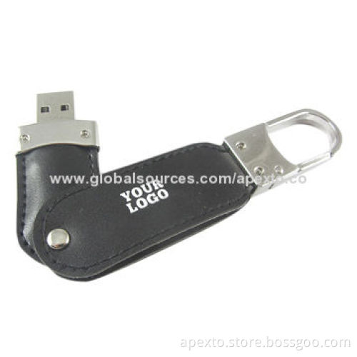 Leather USB Flash Drive with High-reading/Writing Speed and Original Samsung Chips